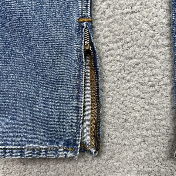 RE/DONE Jeans Sz 29 70S High Waist Skinny Boot‎ Button Fly Zipped Cuffs NWT $295 - Picture 7 of 15